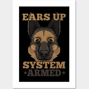 German Shepherd Tshirt I Schäferhund dog Posters and Art